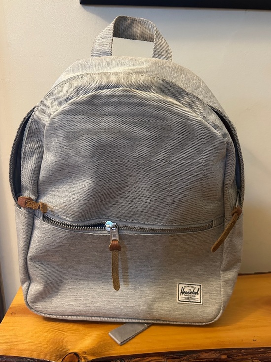 Herschel Supply Company Handbags - Herschel Supply Company mini Light Gray Daypack with Leather Accents